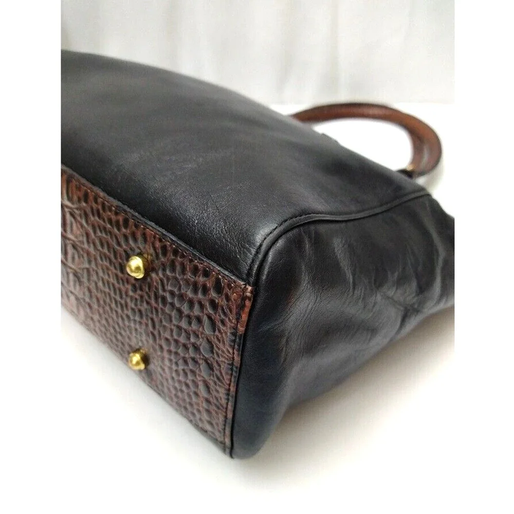 Brahmin black leather